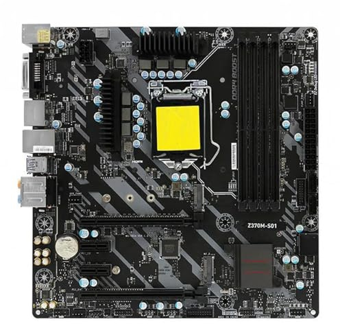 Cartes mères Fit for MSI Z370M S01 LGA 1151 avec Carte mère de Bureau Intel Z370 DDR4 64GB 2xPCI-E 3.0 X16 M.2 Core I7 CPU DVI HDMI USB .1 ATX