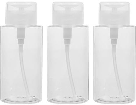 3pcs 300 ML Flacon Pompe Vide, Pompe Distributeur Eau Change Bebe, Convient pour Les Voyages, Le Démaquillant, Le Dissolvant pour Vernis à Ongles, Le Récipient de Lotion