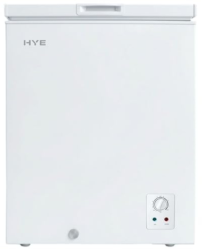Chest Freezer - 139L Freezer, Quiet 42 dB Operation, Mechanical Temperature Control, Freestanding Design, White, Suitable for Kitchens, Garages & Utility Rooms - RF01CF139W24