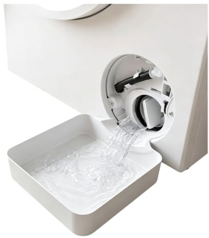 Plateau de Vidange pour Lave-Linge, Bac de Goutte à Goutte Universel pour Lave-Linge à Chargement Frontal, Bac Récupérateur d'Eau Anti-Fuite Nettoyage de Filtre, Accessoire Réutilisable de Buanderie B
