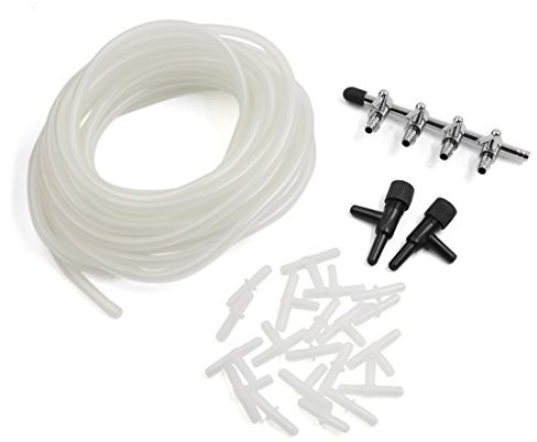 Sourcingmap Luftlinie Rohr Steuerventil Anschluss Aquarium Fischtank Luftpumpe Zubehör Set DE