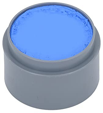 Grimas Water-Make-Up, 15ml Wasserschminke, Farbe blau 303, professionelle Körperfarbe, schnelltrockend und sehr hautschonend, ideal fürs Kinderschminken, Karneval und Halloween, auf Wasserbasis