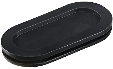 sourcing map 6uds Goma Ojal para Cable Protección Ovalada Cara Doble | Montaje Tamaño 55 x 25mm