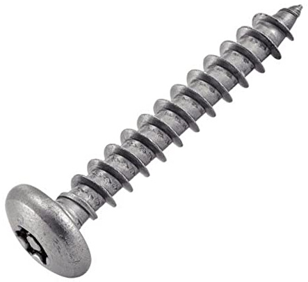 Bricovis Vis Inviolable Bois Penture TCLX + Téton Central 6X50 Inox A2