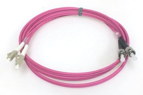 DG Systems - Cavo fibra ottica multimodale OM4 duplex ST/LC - Made in Italy (10 mt)