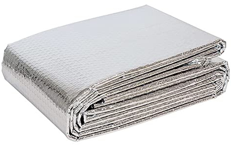 Alluminio Isolante Termico Pannelli Coibentati per Isolamento di Scatole di Tapparelle Radiatori Pareti Veicoli Rimorchi Garage Persiane Casette per Cane Anti Umidità(Size:1*15m)