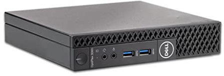 Dell OptiPlex 3060 Micro Intel Six Core i5 8500T Disque dur SSD 256 Go Mémoire 8 Go Windows 11 Pro avec Wi-Fi et Bluetooth Mini PC (reconditionné)