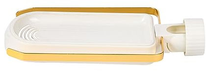 Soporte Estropajo Fregadero Estante De Esponja Organizador Cocina Estanteria Ducha Sin Taladro Cesta para Grifería para Grifo Toallitas Colgantes Laterales De Aluminio (White)