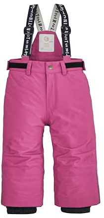first instinct by killtec FISW 33 MNS Ski PNTS - Pantaloni da Sci/Pantaloni Funzionali con Bretelle e ghetta antineve Unisex, Fuchsia,