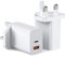 Qurzou USB C Plug Fast Charger 2 Pack,25W Dual Port for Apple iPhone Fast Charger Plug Type C Charge Adapter,Wall Charging Plug UK