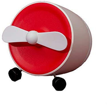 ANAIUCY Handheld Fan,USB Fan,hand Fan, Creative Aircraft Fan USB Rechargeable Small Mini Portable Desktop Bed Office Mute Electric Fan/Red Mini Fan