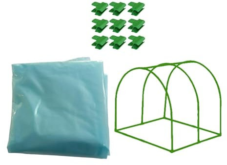 Fonowx Invernadero de Jardín, Equipo de Invierno, Protección de Plantas contra Heladas Frías, Pequeña Planta de Invernadero, Casa Caliente para Jardín, 150cmx50cmx60cm