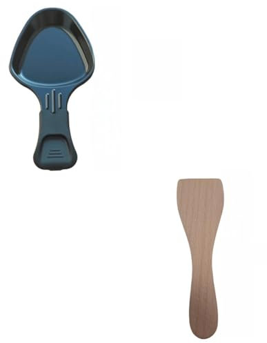 SOS Accessoire Lot de 4 coupelles à raclette et 4 pelles en bois pour Poêlon, spatule raclette Raclette, gril, Wok AS306001, AS306003 TEFAL