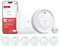 X-Sense Smart Rauchmelder WLAN mit Magnethalterung, Feuermelder vernetzt, austauschbare Batterie, mit Basisstation SBS50, App-Funktion, XS0D-MR61
