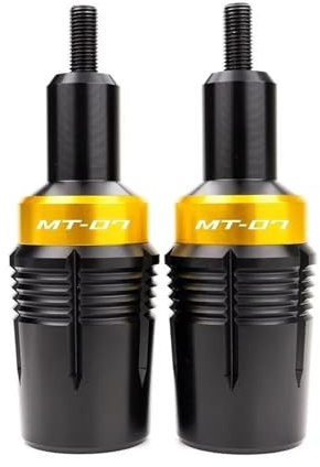 SYMWBD Crash Protector Motorrad-Rahmengleiter, Sturzpads, Sturzschutz Für Yamaha MT07 MT07 MT07 2014–2025 Motorrad Sturzschutz, Sturzpads(Gold)