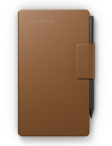 reMarkable Book Folio | Housse en Cuir pour Paper Pro Move | Marron Sépia