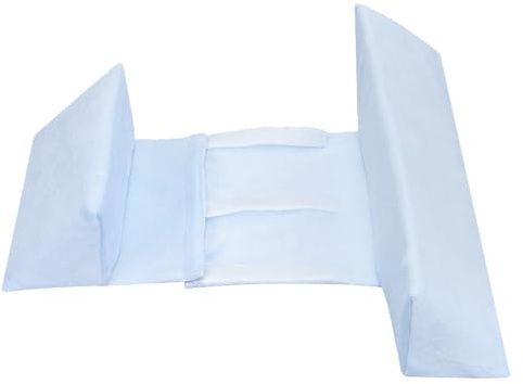ADDLIVE Seitenschläfer-Kissen, Lagerungskissen, Verstellbares und Removable Seitenlagerungs-Kissen, Anti-Rollen Keilkissen, Side Support Pillow mit Rückenlehne für Schlafhilfe (Blau)
