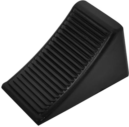 UTHCLO Cuneo per Ruote in Gomma Resistente Stop Antiscivolo Triangolare per Camper e Rimorchi Accessorio Portatile per Viaggi