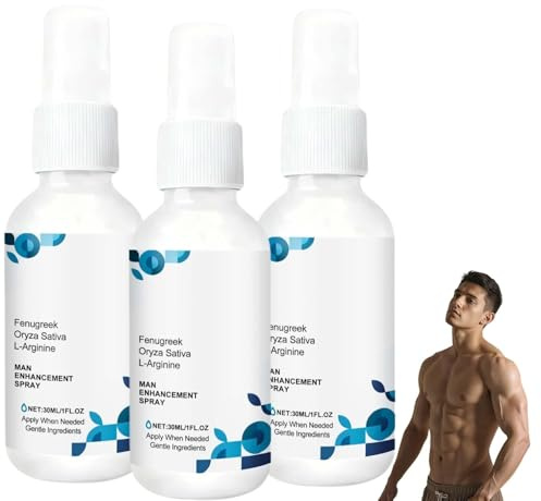 Rock Thrust Spray Corporel Pour Hommes à Base D'algues, Spray Herbapower, Vitalité Masculine à Effet Rapide, Efficacité Prolongée, Renforcement De L'attrait Masculin Et Le Charme (3PC)