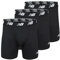 New Balance Men's 6 Boxer Brief Trunk Underpants Fly Front with Pouch Underwear 3-Pack, Black/Black/Black, Medium