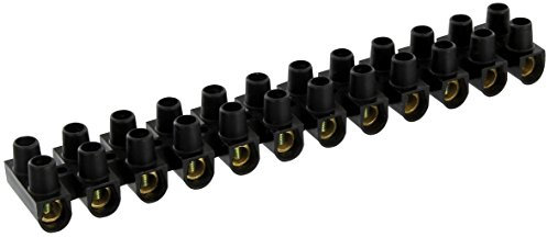 Barrette 2 x 12 noire Dhome - Section 16 mm²