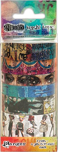 Ranger Dylusions nummer 2 Washi-tejp, papper, flerfärgad, 13,1 x 5,2 x 5,2 cm