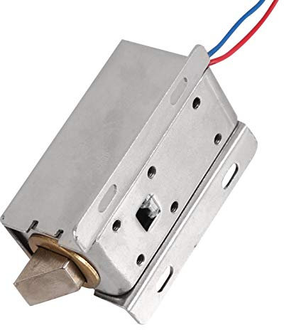 Electric Lock,DC 12V Solenoid Door Safe Lightweight Small Size Cabinet Drawer Latch Lock Electric Security Lock for Door, Window, Box, Cabinet