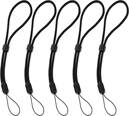 POPPSTAR 5 verstellbare Handschlaufen für Handy, Kamera, USB-Stick, Schlüssel, Action-Cam (reißfest & dünn) Praktische multifunktionale Trageschlaufe