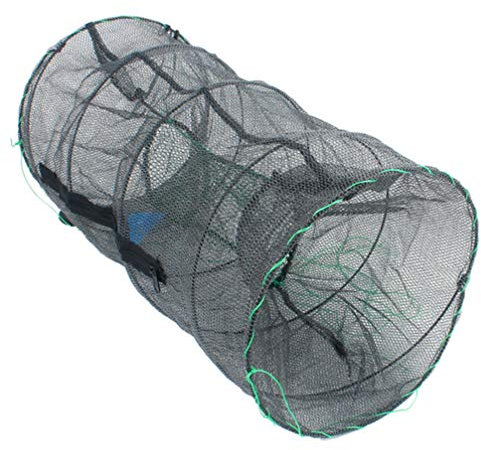 CLISPEED Fischreuse Fischernetz Eisendraht Reusen Fischkescher Krebsfalle Köderfischreuse Fischfangnetz Angel Netz Zubehör