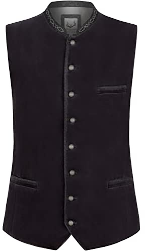 Stockerpoint Lorenzo - Chaleco tradicional para hombre, gris, 48