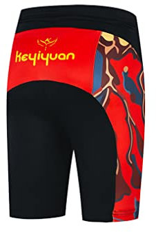 Weimostar Radhose gepolstert Kinderfahrradunterwäsche Kinderfahrrad MTB Hose Junge Mädchen Racing Reitbekleidung Uniform Orange S