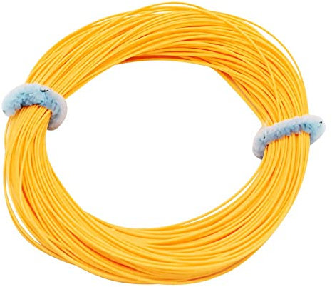 SXSHUN Flugangelschnur Gewicht Vorwärts Fliegenschnur Schwebende Flugleine WF-5F/6F/7F/8F Schweissring Flugdraht, Orange, WF-8F