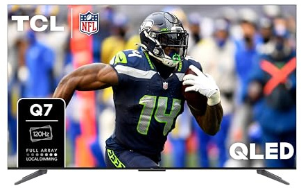 TCL 55-Inch Q7 QLED 4K Smart Google TV (55Q750G) 2023 Model with Dolby Vision & Atmos, HDR Ultra, 120Hz, Game Accelerator up to 240Hz, Voice Remote