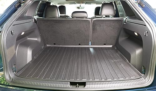 Premium Cargo Liner for Volkswagen Atlas Cross Sport Behind 2nd Row 2020-2025 - 100% Protection - Custom Fit Car Trunk Mat - All-Season Black Cargo Mat - 3D Shaped Laser Measured Trunk Liners