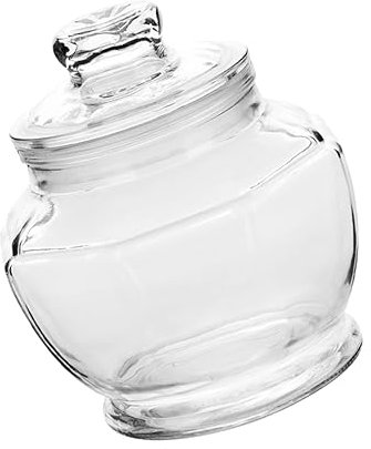 LIFKOME Multi-function Pickle Vegetable Can Small Glass Food Jar Airtight Lid Storage Tank for Pickling and Preserving Vegetables for Kitchen Storage