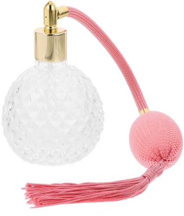 DOITOOL Flacon De Parfum Rechargeable En Verre Style Vintage Aspect Ananas Avec Pulvérisateur Pour Salle De Bain Et Coiffeuse 2 Oz