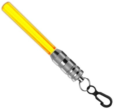 F Fityle Bâton Lumineux de signalisation de plongée, Lampe de plongée de Nuit, étanche, Lampe Submersible pour la plongée en apnée de Nuit, Le Camping, la, Orange Clignotant