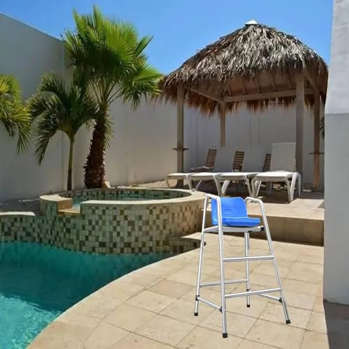 MZZKFC Rettungsschwimmer-Stühle 1.2M 1.5M 1.8M High Removable Lifeguard Chair Gewicht Kapazität 661.4 LBS, Stehend Poolside Lifeguard Non-Slip, Lifeguard Stuhl Für Strand(H 120cm/47.2 inch)