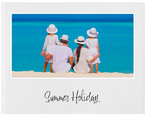 Fotobuch personalisiert online erstellen mit fotos Softcover - Premium, 26 Seiten Horizontal Fotoalbum zum selbstgestalten erstellen mit eigenen bildern perfekt für Hochzeit, Urlaub, Weihnachten