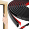 Joint Porte Fenetre Isolation Phonique Porte 3m D-Profil Autocollante Caoutchouc Joint de Porte d'entrée pour Porte Entree Fenetre Anti Intempéries Isolation Acoustique (3)