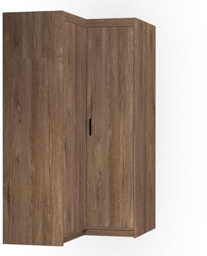 AXLIVING Eckschrank Eiche Lefkas Storicos Schrank 97,8 x190,5 x97,8cm
