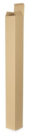 WePack 80 Stück Versandhülsen 1000x150x150 mm Versandkarton Faltkarton 4eckig einwellig Innenmaß Braun NEU