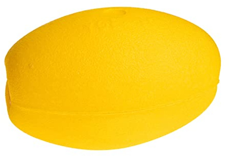 Toyvian Flotador De Pesca Ovalado De Alta Densidad 115x170x20mm Eva Resistente Al Envejecimiento Color Amarillo Multiusos para Kayak y Anclaje De Barco