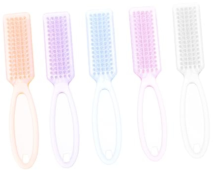 OUNONA Kit Manucure Pédicure 15 Pièces Brosses à Ongles en Pp Faciles à Utiliser pour Nettoyage des Ongles et Soin des Pieds à Domicile Couleur Aléatoire
