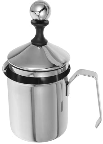 Ciieeo Espumador De Leche De Acero Inoxidable Jarra Manual Para Espumar Leche Para Cafeterías Domésticas De Calidad Para Café Caliente