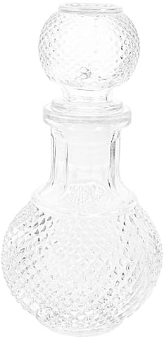 TOYANDONA Decantador de Licor de Vidrio Terráqueo Botella Decorativa para Whisky y Vino Dispensador Elegante para Licor y Garrafa de Vidrio