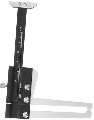 SOPOTUTU Car Brake Pad Thickness Gauge Auto Brake Disc Measuring Tool Multifunctional Precision Thickness and Discs Use Design