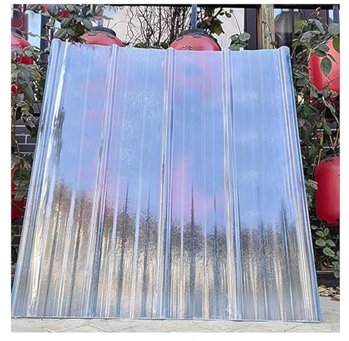 FTYEBDNC Corrugated Plastic Roofing Sheets, for Coldes and Botanical Gardens/Clear/0.9*1.2M/2.95*3.94Ft