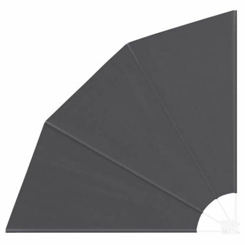 Seitenmarkise, Balkon Sichtschutz Schwarz 160 x 160 cm Stoff für Balkon, Terrasse, Garten