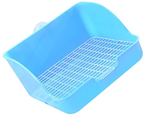Toyvian Squirt Potty Bunny Litter Box for Pet Square Toilet for Hamster Rabbit Cage Toilet Bunny Pet